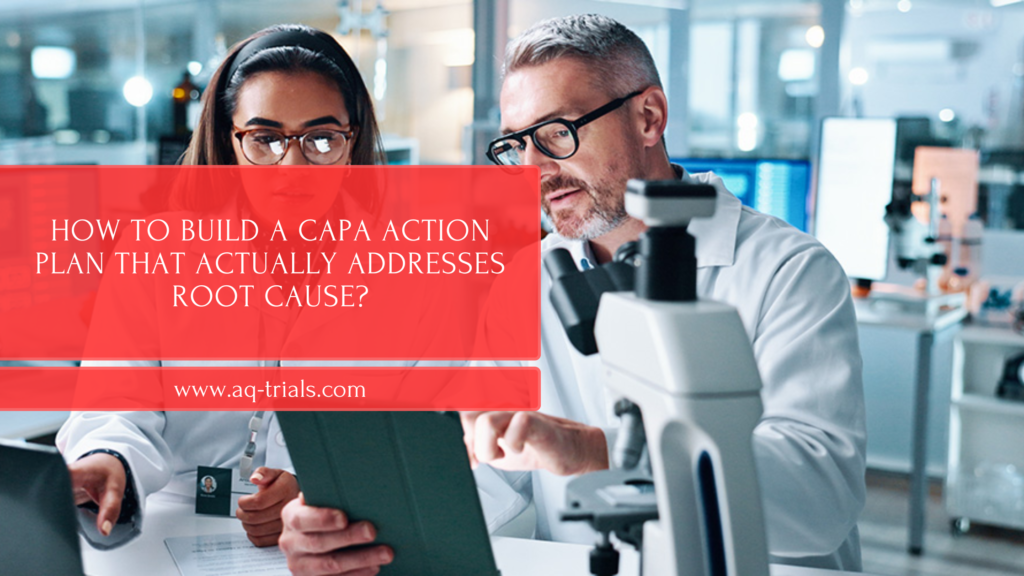 CAPA Action Plan and Root Cause Analysis